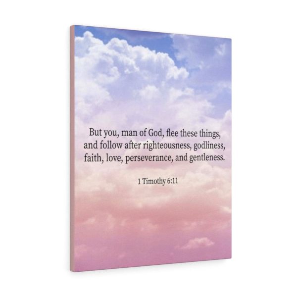 Scripture Canvas Man of God 1 Timothy 6:11 Christian Bible Verse Meaningful Framed Prints, Canvas Paintings - Image 3