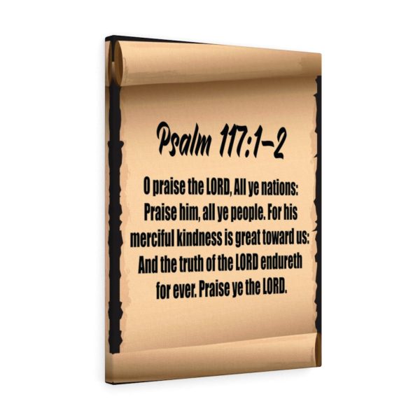 Scripture Canvas O praise the Lord Psalm 117: 1-2 Christian Bible Verse Meaningful Framed Prints, Canvas Paintings - Image 2