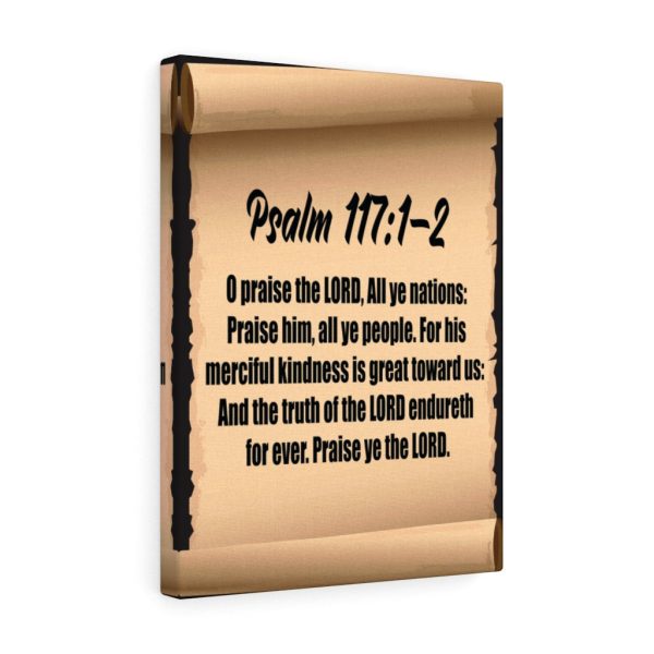 Scripture Canvas O praise the Lord Psalm 117: 1-2 Christian Bible Verse Meaningful Framed Prints, Canvas Paintings - Image 3