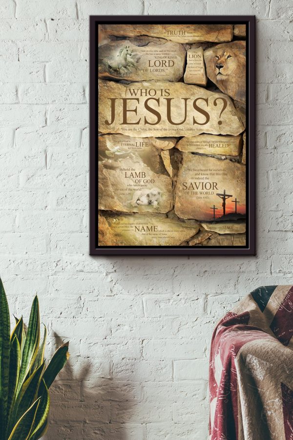 Who Is Jesus Christian Gift For Child Of God Framed Canvas Framed Prints, Canvas Paintings - Image 2