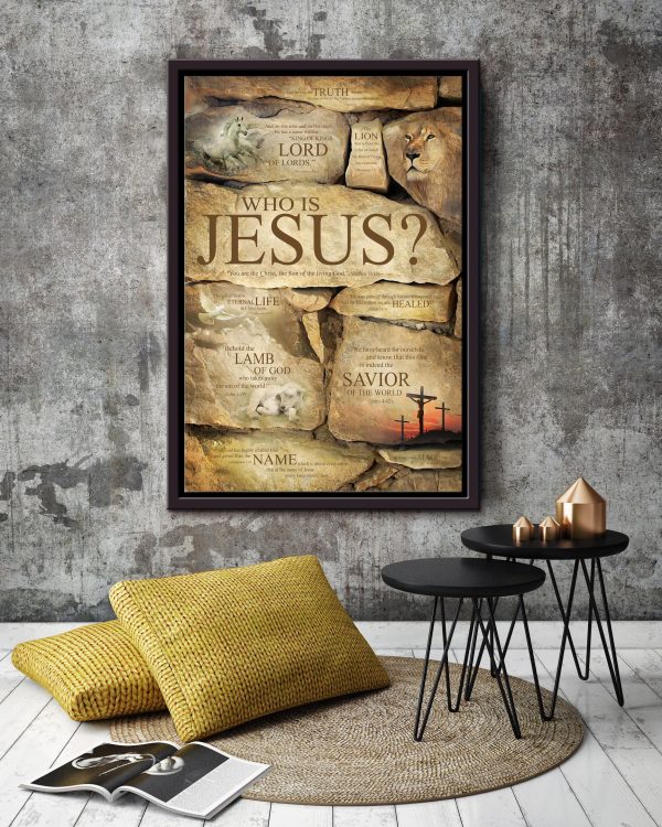 Who Is Jesus Christian Gift For Child Of God Framed Canvas Framed Prints, Canvas Paintings - Image 4