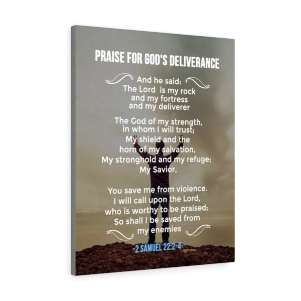 Scripture Canvas Praise For God's Deliverance 2 Samuel 22:24 Christian Bible Verse Meaningful Framed Prints, Canvas Paintings - Image 3