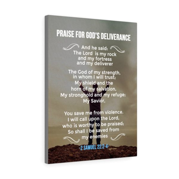 Scripture Canvas Praise For God's Deliverance 2 Samuel 22:24 Christian Bible Verse Meaningful Framed Prints, Canvas Paintings - Image 2