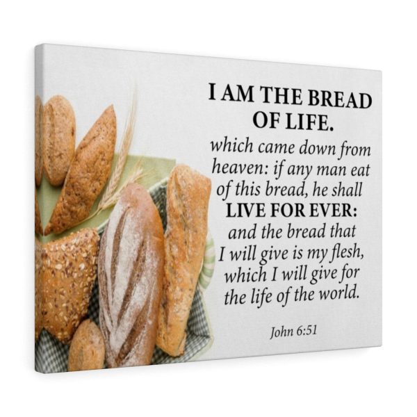 Bible Verse Canvas Living Bread John 6:51 Scripture Christian Framed Prints, Canvas Paintings - Image 6