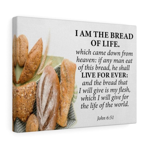 Bible Verse Canvas Living Bread John 6:51 Scripture Christian Framed Prints, Canvas Paintings - Image 4