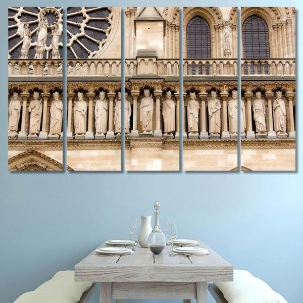 Closer Look Notre Dame Last Supper Christian Premium Multi Canvas Prints, Multi Piece Panel Canvas Luxury Gallery Wall Fine Art Print - Image 8