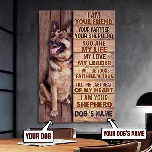 Personalized German Shepherd Single Vintage Office Gift 06635 Framed Prints, Canvas Paintings