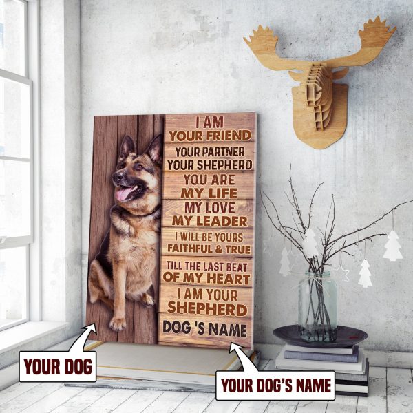 Personalized German Shepherd Single Vintage Office Gift 06635 Framed Prints, Canvas Paintings - Image 2