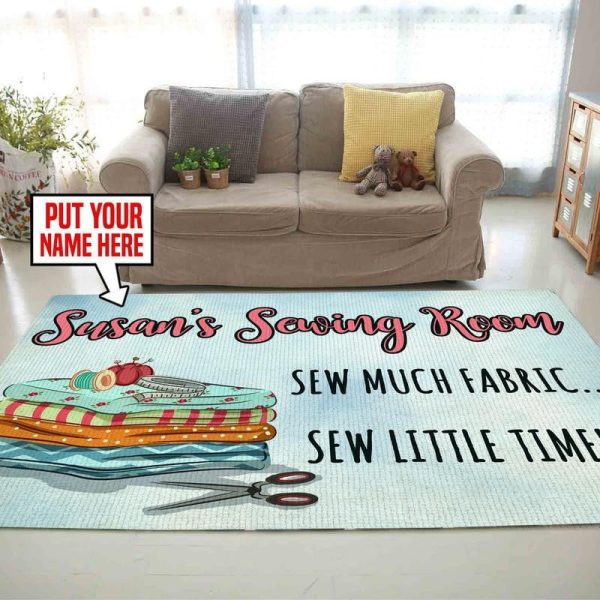 Personalized Sewing Room Area Rug Carpet 3 - Image 2