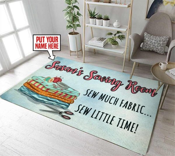 Personalized Sewing Room Area Rug Carpet 3 - Image 3