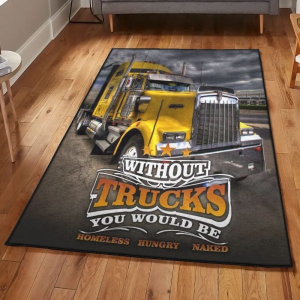 Tractor Machine Playroom Rug Tractor Without Trucks You Would Be Rug Rectangle Rugs Washable Area Rug Non-Slip Carpet For Living Room Bedroom