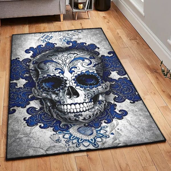 Skull Art Deco Rug Skull Rug Rectangle Rugs Washable Area Rug Non-Slip Carpet For Living Room Bedroom - Image 5