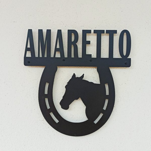 Personalized Horse Stall Sign, Horse Stall Nameplate, Metal Sign, Hors - Image 2