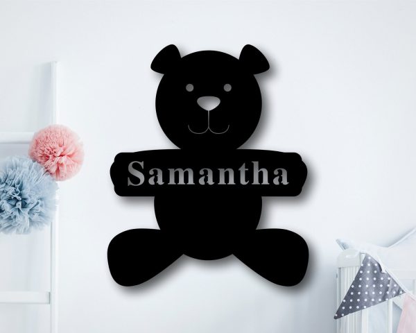 Personalized Baby Sign With Bear,baby Gifts With Name,it's A Boy Sign, - Image 2