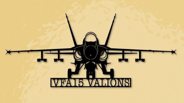 F A18 Vfa15 Valions Loaded! Military Fighter Attack Aircraft Metal Sig