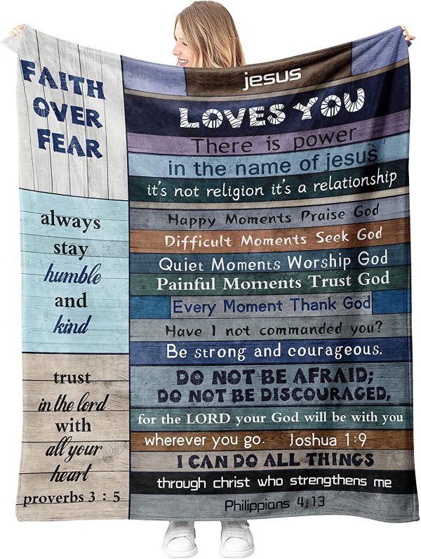 Christian Gifts For Women Kids Religious Blanket For Christian Friends - Image 2