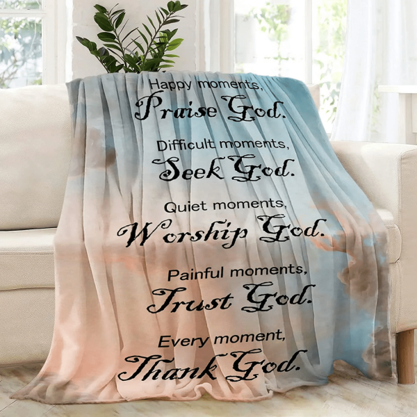 Christian Gifts For Women Kids Religious Blanket For Christian Friends - Image 3