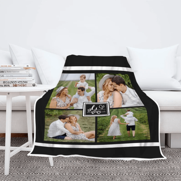 Custmoized Family Photo Blanket, Best Gift For Parents Couples, Gift F - Image 8