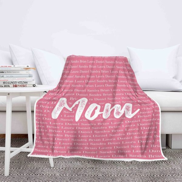 Multi Names Customized Blanket, Blanket With Names, Mother's Day Gift, - Image 6