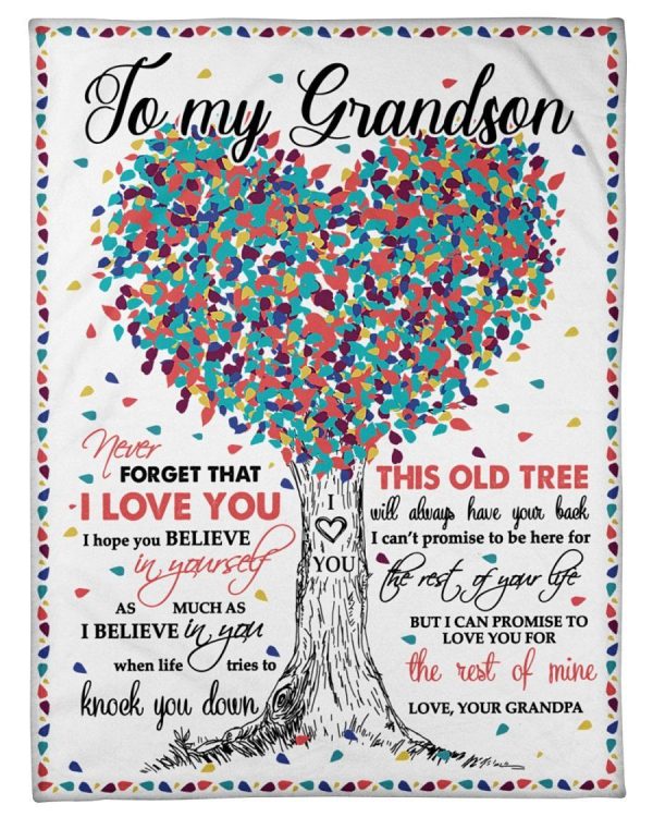 Never Forget That I Love You Lovely Message Old Tree Design For Grands