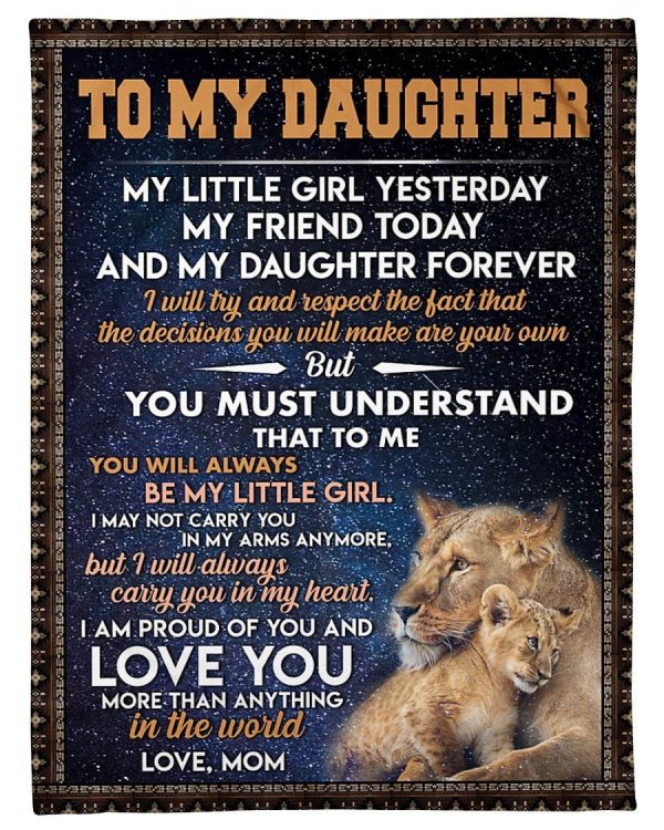 Awsome Gift For Daughter You Must Understand That I Love You Fleece Bl