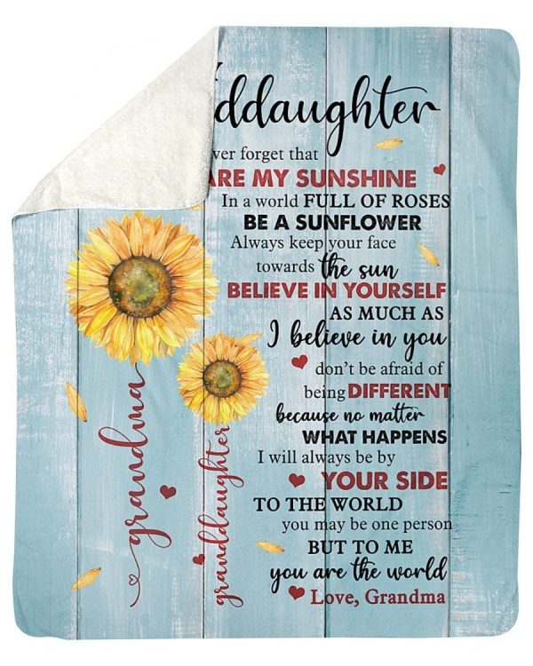 I'll Always Be Your Side My Sunshine Grandma To Granddaughter Fleece B