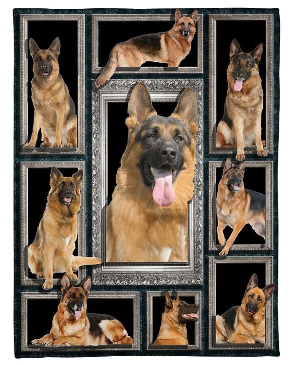 Funny German Shepherd Gift For Dog Lovers Fleece Blanket