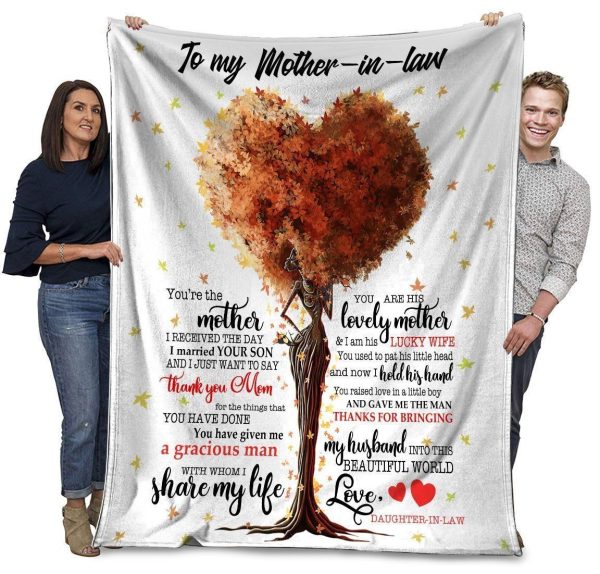 You're The Mother I Received The Day I Maried Your Son Fleece Blanket