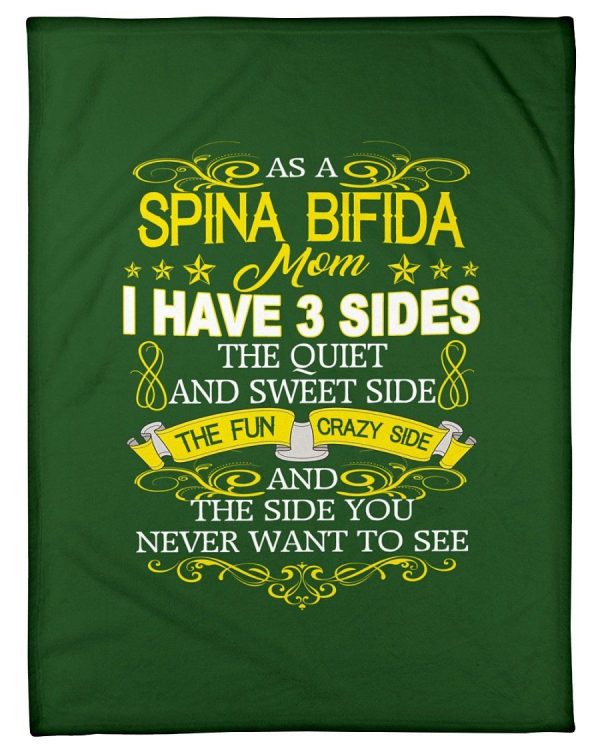 As A Spina Bifida Mom I Have 3 Sides Fleece Blanket - Image 2