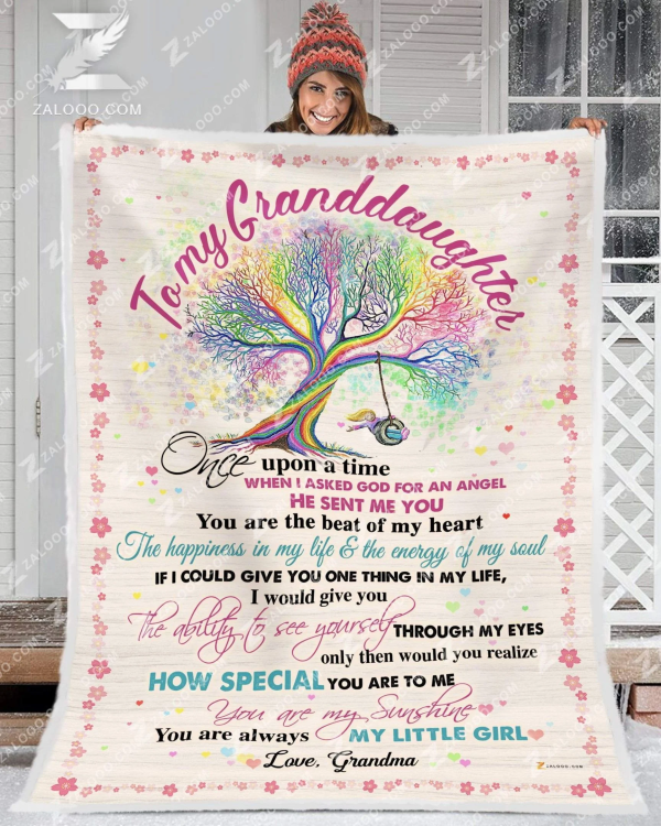 Grandma Gift For Granddaughter You Are Always My Little Girl Blanket - Image 2