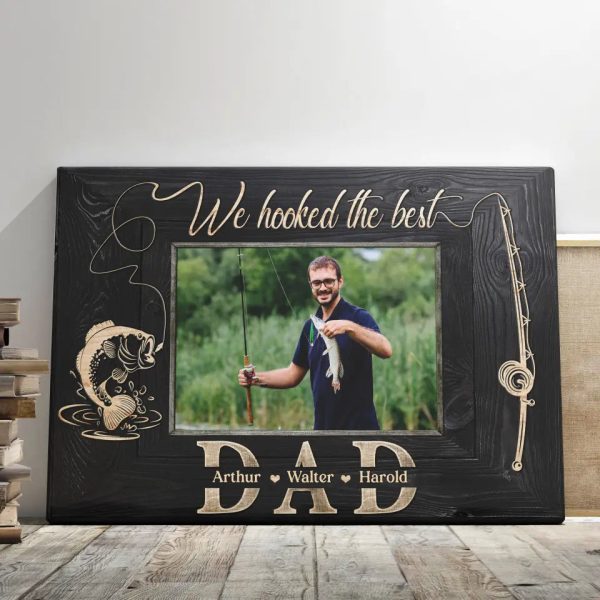 Personalized Canvas Prints, Custom Photo, Father??s Day, Best Fishing Gift For Dad, Gift For Fisherman Dem Canvas - Image 5