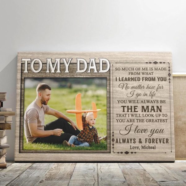 Canvas Prints From Photos, Personalized Canvas, Dad Gift, Father's Day Gift Demcanvas - Image 5