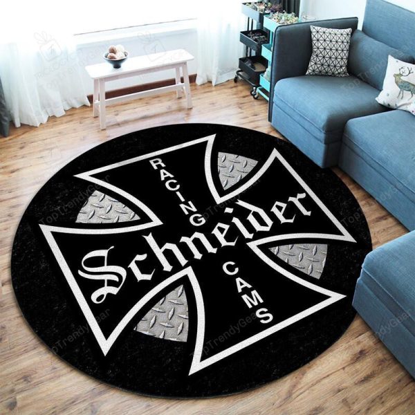 Schneider Racing Cams Hot Rod Round Mat Round Floor Mat Room Rugs Carpet Outdoor Rug Washable Rugs - Image 2