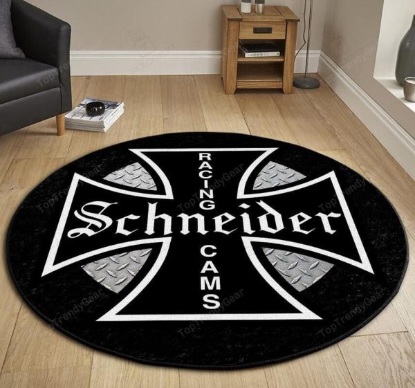 Schneider Racing Cams Hot Rod Round Mat Round Floor Mat Room Rugs Carpet Outdoor Rug Washable Rugs - Image 3