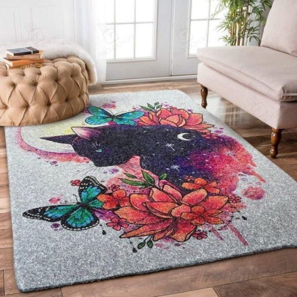 Cat Area Rugs For Living Room Rectangle Rug Bedroom Rugs Carpet Flooring Gift RS136031|Rosabella Print