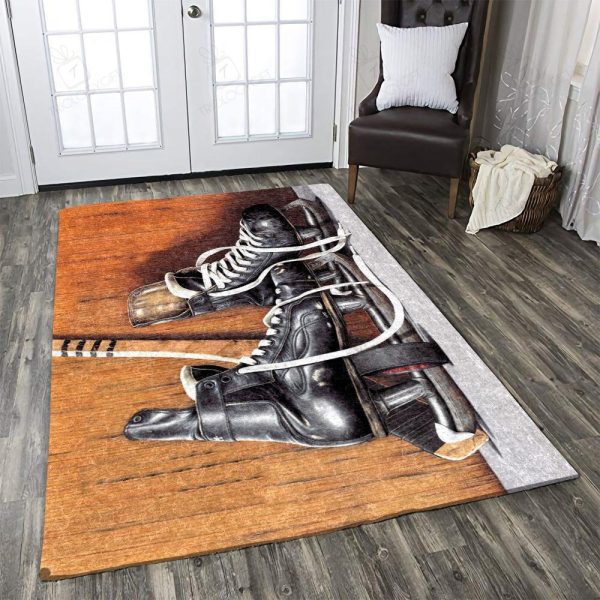 Hockey Rectangle Rug Decor Area Rugs For Living Room Bedroom Kitchen Rugs Home Carpet Flooring Rs015770 Print