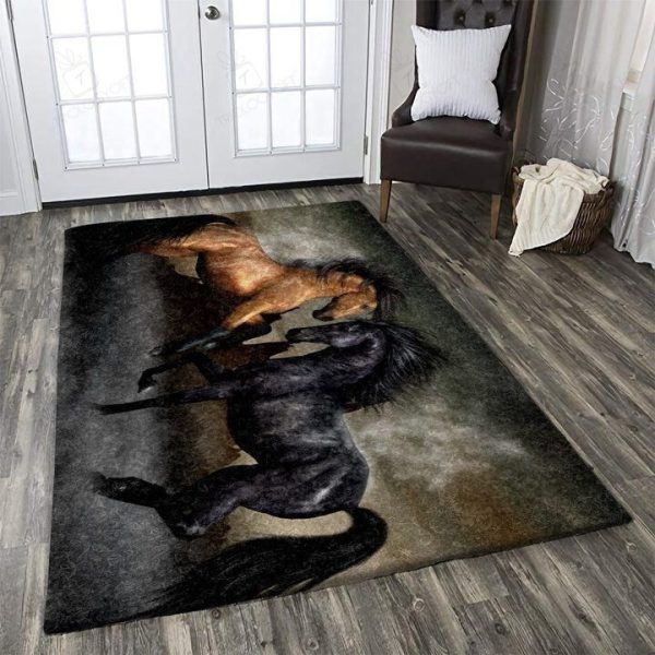 Horse Rectangle Rug Decor Area Rugs For Living Room Bedroom Kitchen Rugs Home Carpet Flooring Rs016116 Print