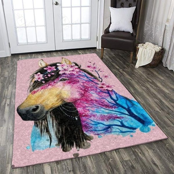 Horse Rectangle Rug Decor Area Rugs For Living Room Bedroom Kitchen Rugs Home Carpet Flooring Rs016114 Print